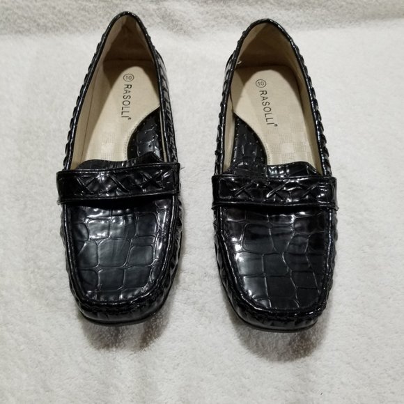 Rasolli  black patent flat shoes - Picture 2 of 7